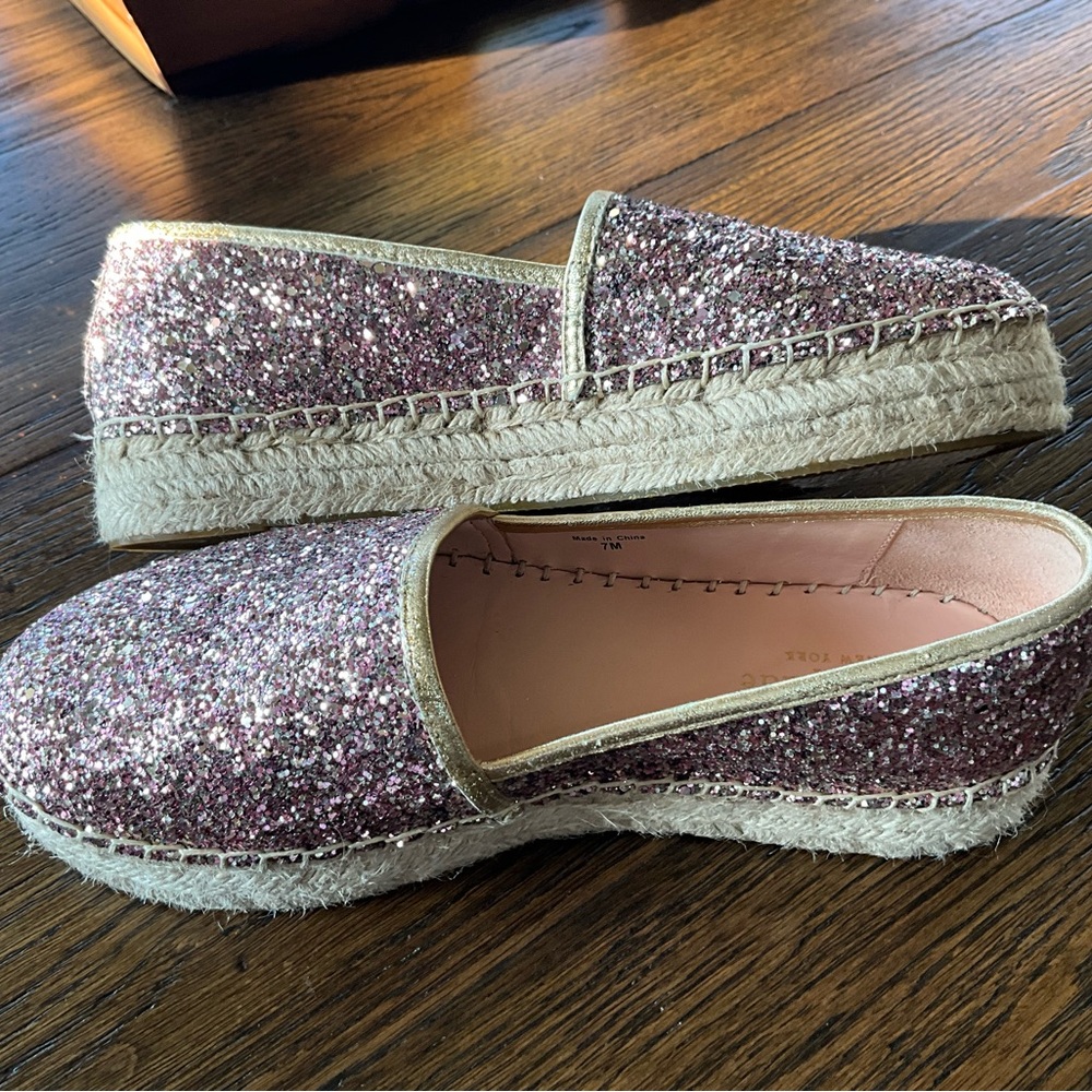 Price Drop 🎉Kate Spade Glitter Espadrille’s - Picture 9 of 9